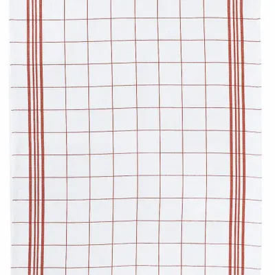 Dish towels - Carreaux Tea Towel Rouge 50 X 70 - MAISON VIVARAISE - SDE VIVARAISE WINKLER