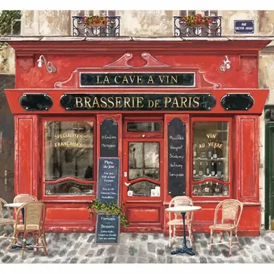 Placemats - Placemat Boutique Brasserie De Paris Assortis 45 X 30 - MAISON VIVARAISE - SDE VIVARAISE WINKLER