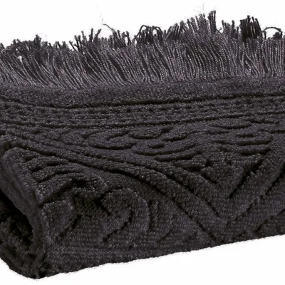 Serviettes de bain - Serviette invité Zoé Carbone 30 X 50 - MAISON VIVARAISE - SDE VIVARAISE WINKLER