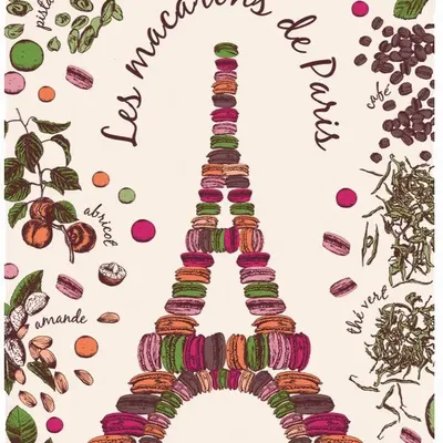 Dish towels - Paris Tea Towel Écru 72 X 48 - MAISON VIVARAISE - SDE VIVARAISE WINKLER