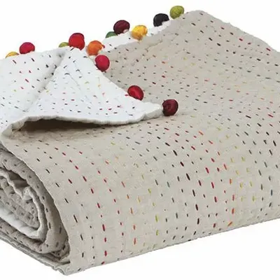 Plaids - Plaid Gastounet multico 140 x 200 - MAISON VIVARAISE - SDE VIVARAISE WINKLER