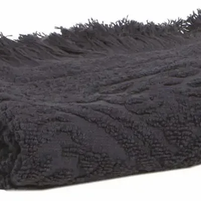 Bath towels - Zoé Bath Towel Carbone 50 X 100 - MAISON VIVARAISE - SDE VIVARAISE WINKLER