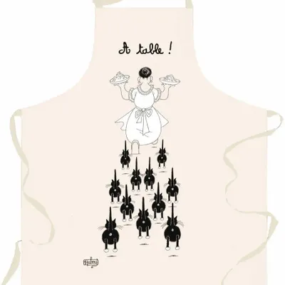 Tabliers de cuisine - Tablier À table Ecru 85 X 72 - MAISON VIVARAISE - SDE VIVARAISE WINKLER