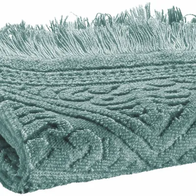 Bath towels - Zoé Guest Towel Vert de gris 30 X 50 - MAISON VIVARAISE - SDE VIVARAISE WINKLER