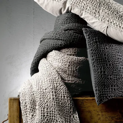 Bed linens - Tana Bed Throw Lin 260 X 260 - MAISON VIVARAISE - SDE VIVARAISE WINKLER