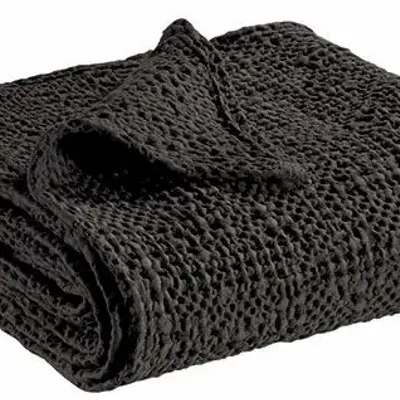 Bed linens - Tana Bed Throw Carbone 240 X 260 - MAISON VIVARAISE - SDE VIVARAISE WINKLER