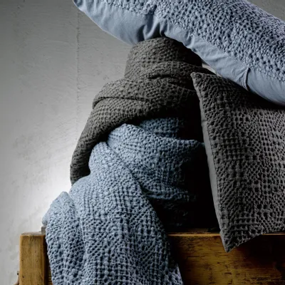 Linge de lit - Jete Tana Carbone 240 X 260 - MAISON VIVARAISE - SDE VIVARAISE WINKLER