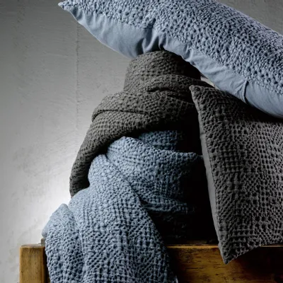 Bed linens - Tana Bed Throw Carbone 260 X 260 - MAISON VIVARAISE - SDE VIVARAISE WINKLER