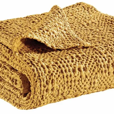 Bed linens - Tana Bed Throw Maïs 240 X 260 - MAISON VIVARAISE - SDE VIVARAISE WINKLER
