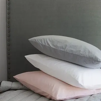 Bed linens - Fitted Sheet Noche Blush 180 X 200 - MAISON VIVARAISE - SDE VIVARAISE WINKLER