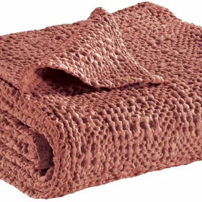 Bed linens - Tana Bed Throw Blush 240 X 260 - MAISON VIVARAISE - SDE VIVARAISE WINKLER