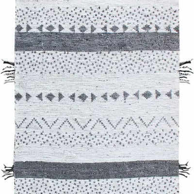 Rugs - Rug Callista Blanc/Noir 160 X 230 - MAISON VIVARAISE - SDE VIVARAISE WINKLER