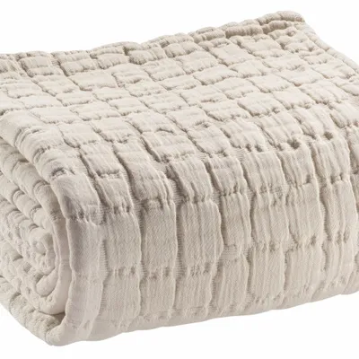 Bed linens - Swami Bed Throw Lin 180 X 260 - MAISON VIVARAISE - SDE VIVARAISE WINKLER