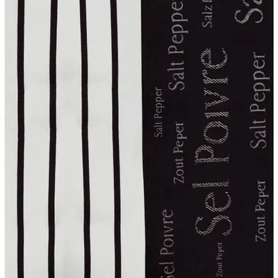 Dish towels - Kitchen Towel Jacquard Sel & Poivre Noir 50 X 70 - MAISON VIVARAISE - SDE VIVARAISE WINKLER