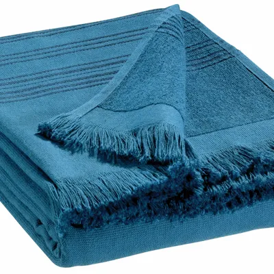 Bed linens - Hammam Towel Cancun Acier 90 X 180 - MAISON VIVARAISE - SDE VIVARAISE WINKLER