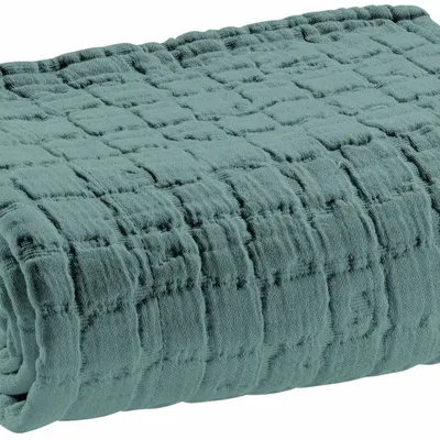 Bed linens - Swami Bed Throw Lichen 180 X 260 - MAISON VIVARAISE - SDE VIVARAISE WINKLER