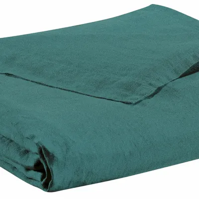 Bed linens - Zeff Flat Sheet Prusse 240 X 300 - MAISON VIVARAISE - SDE VIVARAISE WINKLER