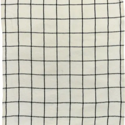 Torchons - Torchon Carreaux Karma Ecru/noir 55 x 75 - MAISON VIVARAISE - SDE VIVARAISE WINKLER