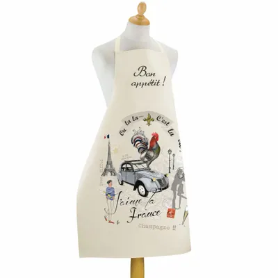 Aprons - Apron France Panorama Ecru 72 X 96 - MAISON VIVARAISE - SDE VIVARAISE WINKLER