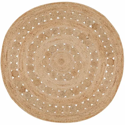 Tapis - Tapis Patna Naturel diamètre 120 - MAISON VIVARAISE - SDE VIVARAISE WINKLER