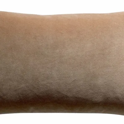 Coussins - Coussin uni Elise Camel 30 x 50 - MAISON VIVARAISE - SDE VIVARAISE WINKLER
