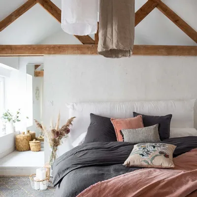 Bed linens - Duvet Cover Stonewashed Zeff Tonnerre 140 X 200 - MAISON VIVARAISE - SDE VIVARAISE WINKLER