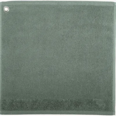 Torchons textile - Essuie-mains Oeillet Curl Vert de gris 50 x 50 - MAISON VIVARAISE - SDE VIVARAISE WINKLER