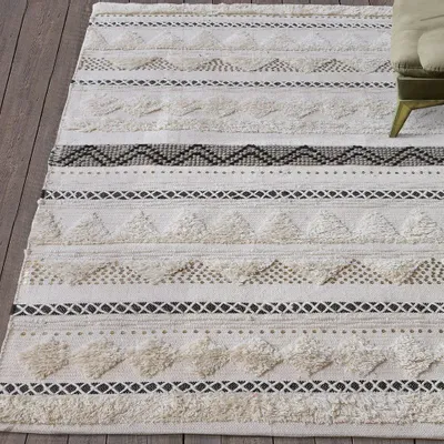 Rugs - Rug Lenity Ivoire 120 X 180 - MAISON VIVARAISE - SDE VIVARAISE WINKLER