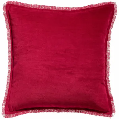 Cushions - Plain Cushion Fara Rubis 45 X 45 - MAISON VIVARAISE - SDE VIVARAISE WINKLER
