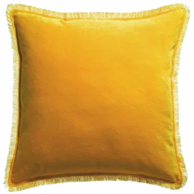 Cushions - Plain Cushion Fara Curry 45 X 45 - MAISON VIVARAISE - SDE VIVARAISE WINKLER