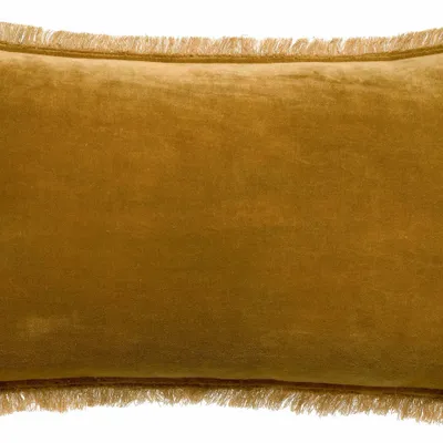 Cushions - Plain Cushion Fara Bronze 30 X 50 - MAISON VIVARAISE - SDE VIVARAISE WINKLER