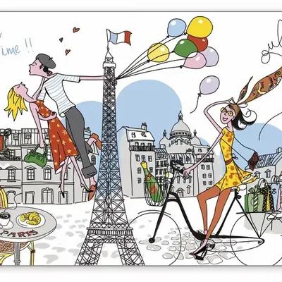 Placemats - Placemat La Parisienne Assortis 30 X 45 - MAISON VIVARAISE - SDE VIVARAISE WINKLER