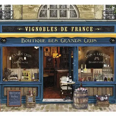 Sets de table - Set de table Boutique Vignobles de France 30 x 45 - MAISON VIVARAISE - SDE VIVARAISE WINKLER