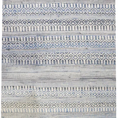 Rugs - Rug Sarah Ivoire/Bleu 120 X 180 - MAISON VIVARAISE - SDE VIVARAISE WINKLER