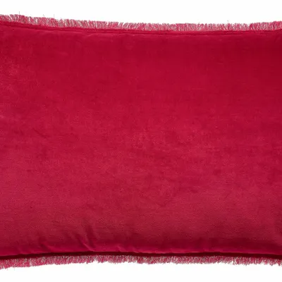 Cushions - Plain Cushion Fara Rubis 40 X 65 - MAISON VIVARAISE - SDE VIVARAISE WINKLER
