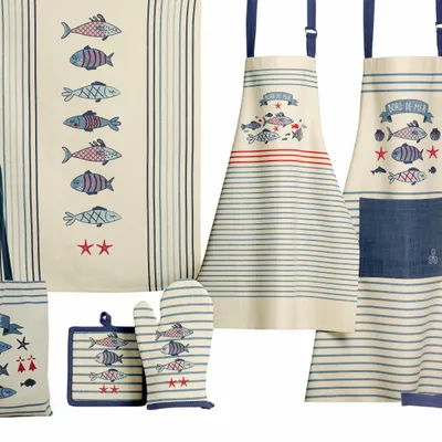 Maniques - Manique New Pesk Bleu 18 x 18 - MAISON VIVARAISE - SDE VIVARAISE WINKLER