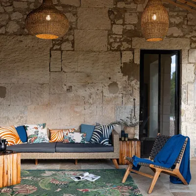 Linge de lit - Jeté Tana Touareg 180 x 260 - MAISON VIVARAISE - SDE VIVARAISE WINKLER