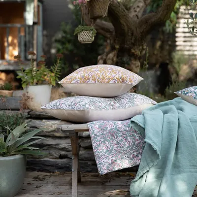 Throw blankets - Zeff Nomade Throw Blanket Prusse 130 X 180 - MAISON VIVARAISE - SDE VIVARAISE WINKLER