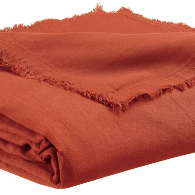 Plaids - Plaid Zeff Nomade Rooibos 130 x 180 - MAISON VIVARAISE - SDE VIVARAISE WINKLER