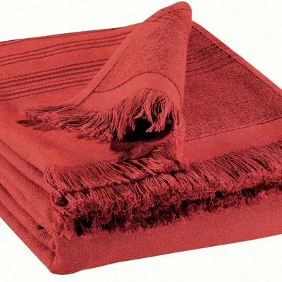 Linge de lit - Drap hammam Cancun Marmelade 90 x 180 - MAISON VIVARAISE - SDE VIVARAISE WINKLER