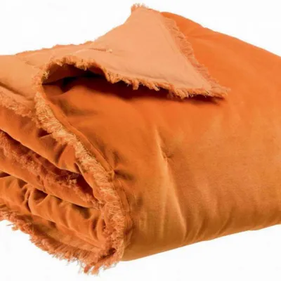 Throw blankets - Throw Fara Ambre 135 X 200 - MAISON VIVARAISE - SDE VIVARAISE WINKLER