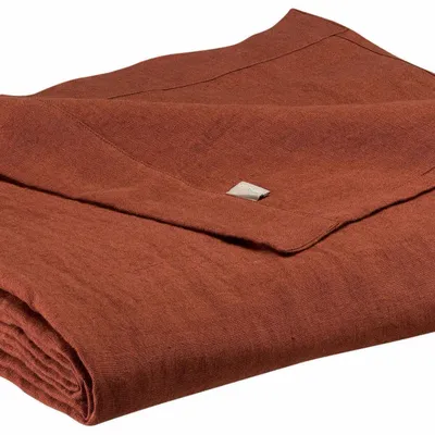 Bed linens - Zeff Flat Sheet Caramel 240 X 300 - MAISON VIVARAISE - SDE VIVARAISE WINKLER