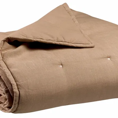 Linge de lit - Jeté Zeff Sable 180 x 260 - MAISON VIVARAISE - SDE VIVARAISE WINKLER