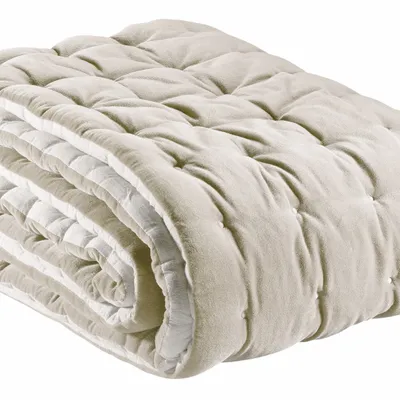 Bed linens - Elise Quilted Bedspread Grège 240 X 260 - MAISON VIVARAISE - SDE VIVARAISE WINKLER