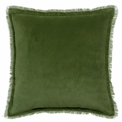 Cushions - Plain Cushion Fara Eucalyptus 45 X 45 - MAISON VIVARAISE - SDE VIVARAISE WINKLER