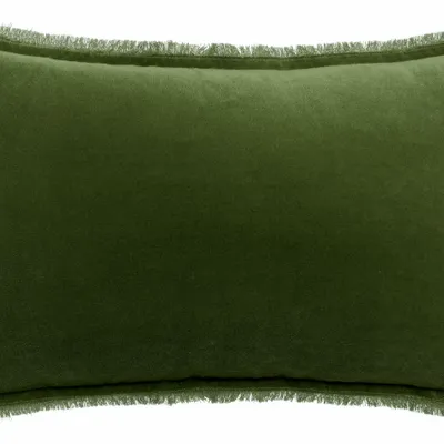 Cushions - Plain Cushion Fara Eucalyptus 30 X 50 - MAISON VIVARAISE - SDE VIVARAISE WINKLER