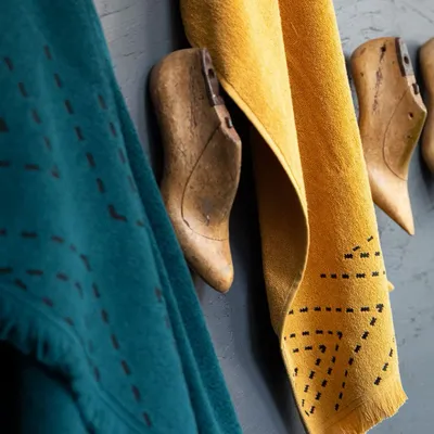 Napkins - Guest Towel Julia Petrole 30 X 50 - MAISON VIVARAISE - SDE VIVARAISE WINKLER