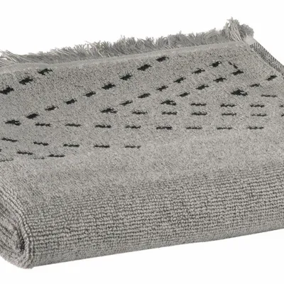 Serviettes de bain - Serviette de toilette Julia Gris 50 x 100 - MAISON VIVARAISE - SDE VIVARAISE WINKLER