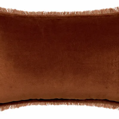 Cushions - Plain Cushion Fara Caramel 30 X 50 - MAISON VIVARAISE - SDE VIVARAISE WINKLER