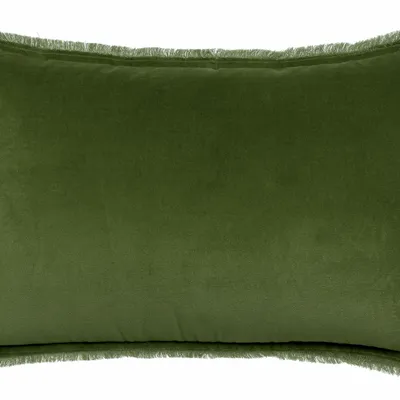 Cushions - Plain Cushion Fara Eucalyptus 40 X 65 - MAISON VIVARAISE - SDE VIVARAISE WINKLER